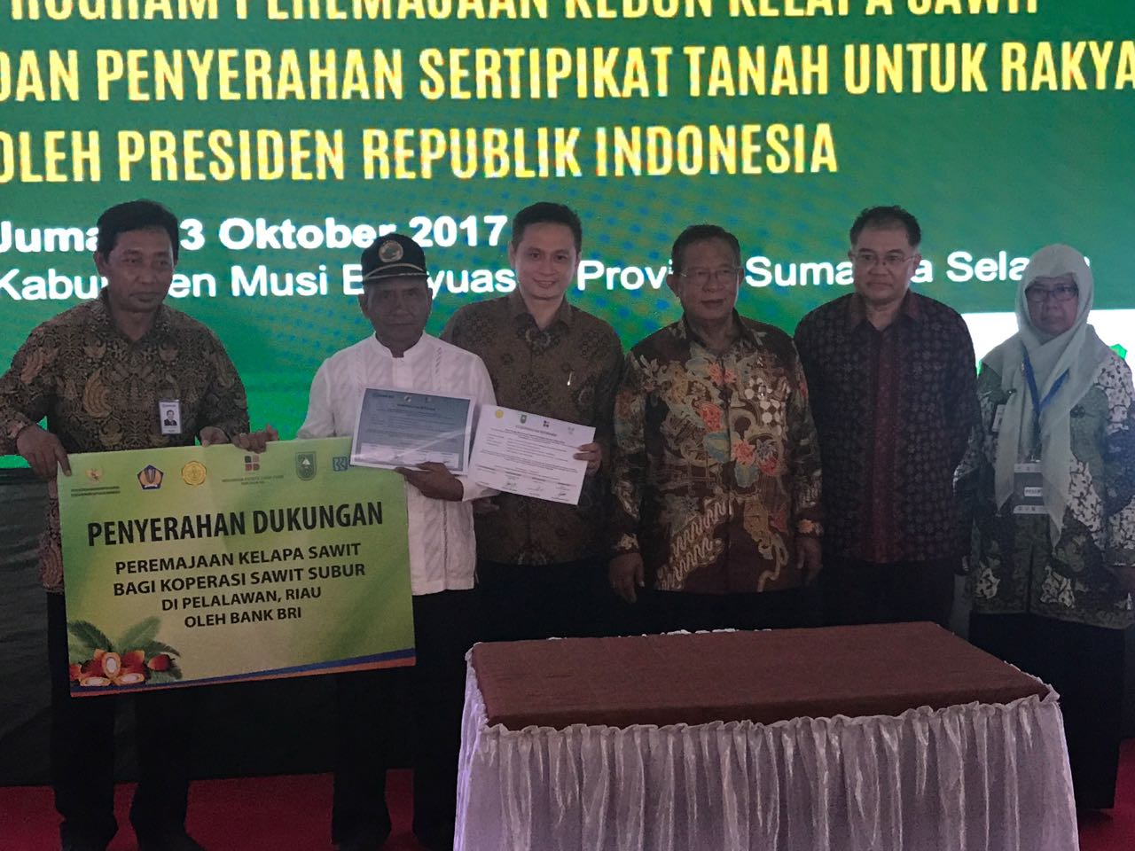 Siap Laksanakan Peremajaan Kelapa Sawit, KUD Sawit Subur Tandatangani Nota Kesepahaman dengan BRI, BPDPKS dan Asian Agri