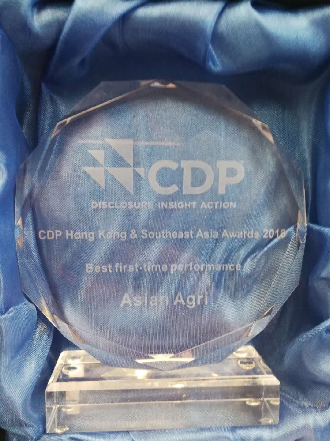 Asian Agri Menerima Penghargaan CDP sebagai ‘Best First Time Performance’