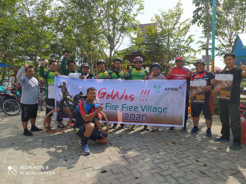 Gelar Gowes Sehat, Asian Agri Sosialisasi Bahaya Karhutla